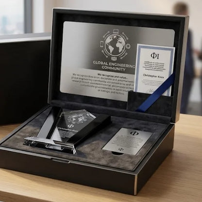 Personalized Conquest Crystal Award Trophy