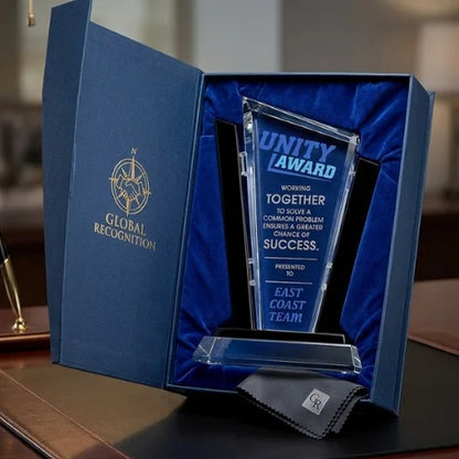 Executive Engraved Rhapsody Crystal Award