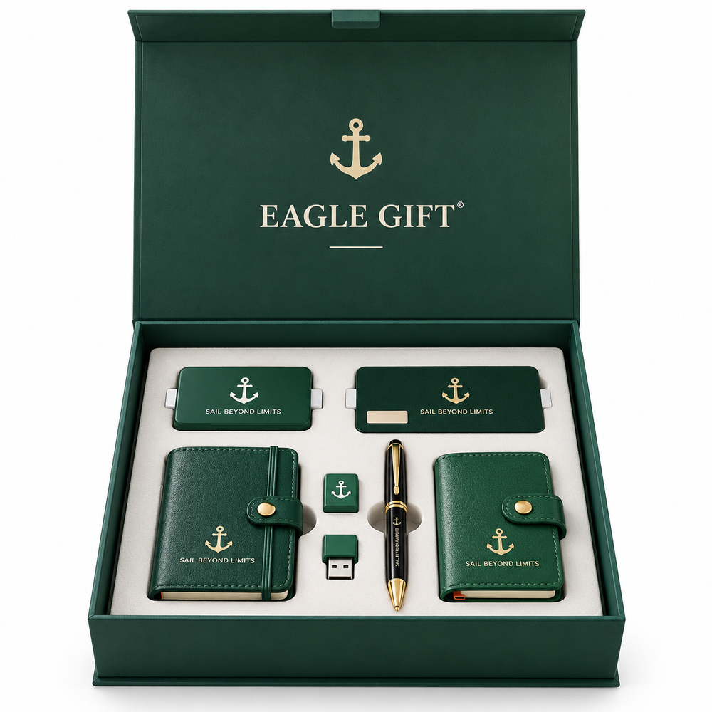 Evergreen Navigator | Customized Green Executive Corporate Gift Set
