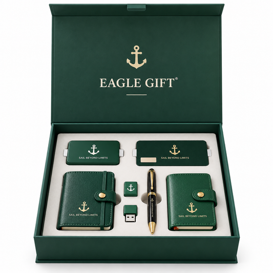 Evergreen Navigator | Customized Green Executive Corporate Gift Set