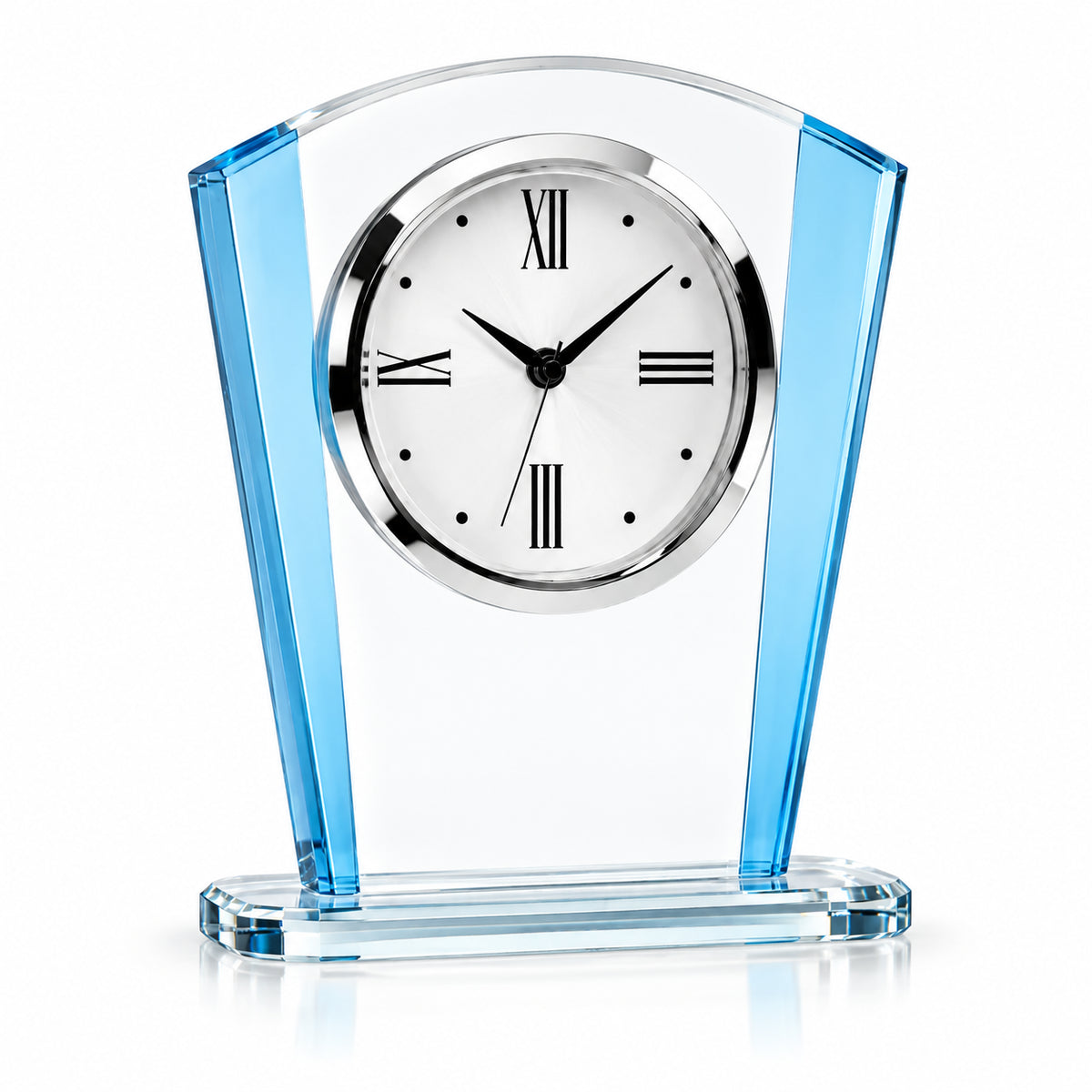 Azure Timepiece | Blue Crystal Clock Recognition Award