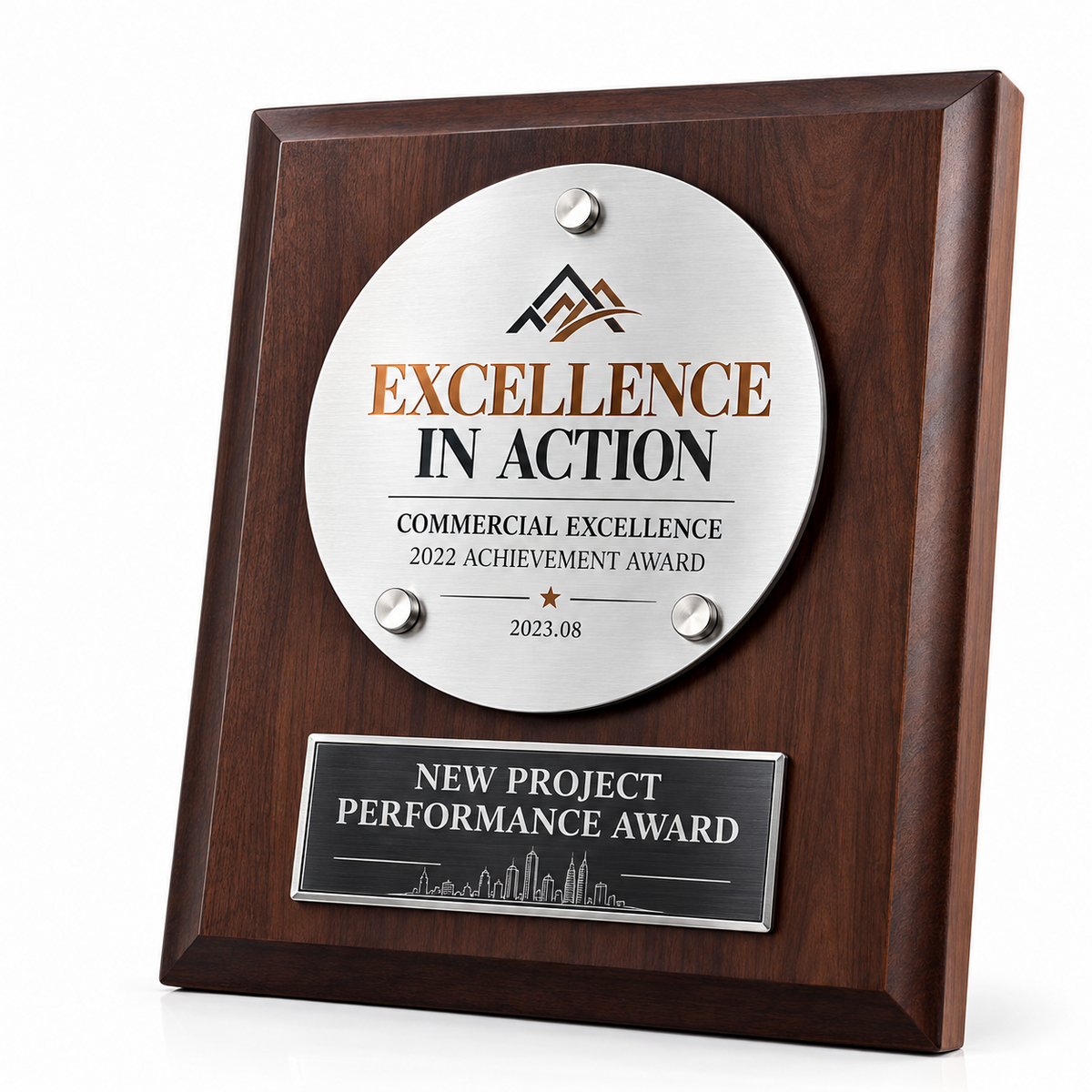Enterprise Progress | Custom Wood Achievement Plaque