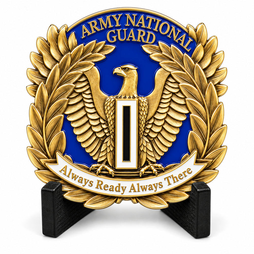Custom ARNG Challenge | Antique Brass ARNG Soldier Service Recognition Coin