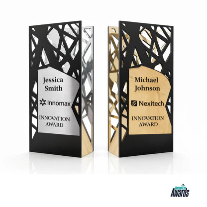 Flame Wood Acrylic Plaque