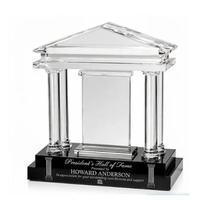Executive Engraved Parthenon Crystal Award