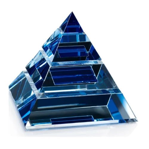 Personalized Apogee Pyramid Crystal Award Trophy