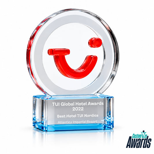 Circle Triumph | Custom Hotel Excellence Crystal Award