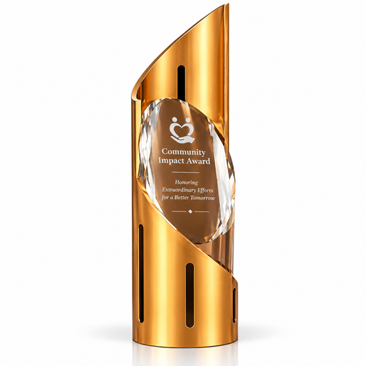 Golden Impact | Custom Community Impact Award Trophy