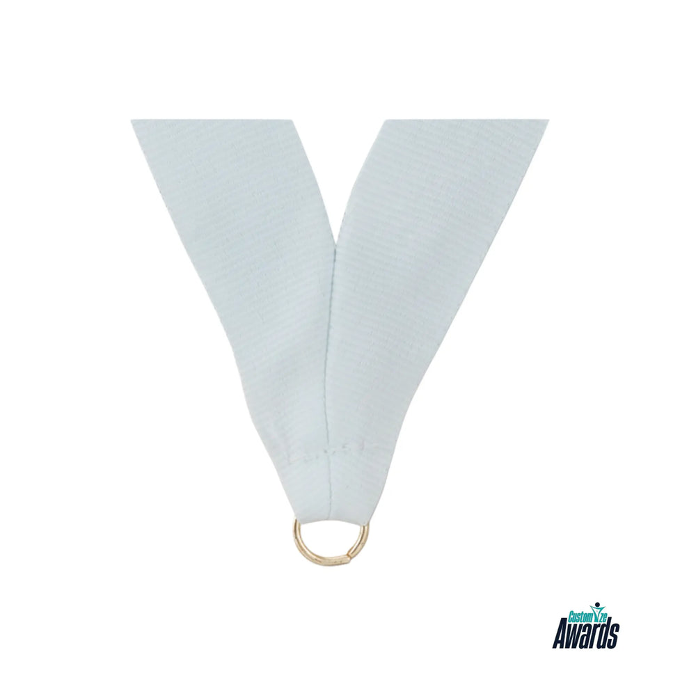 Sleek White | Personalized White Ribbon Achievement Award
