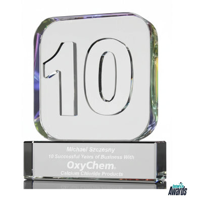 Decade Luminary Block plaque