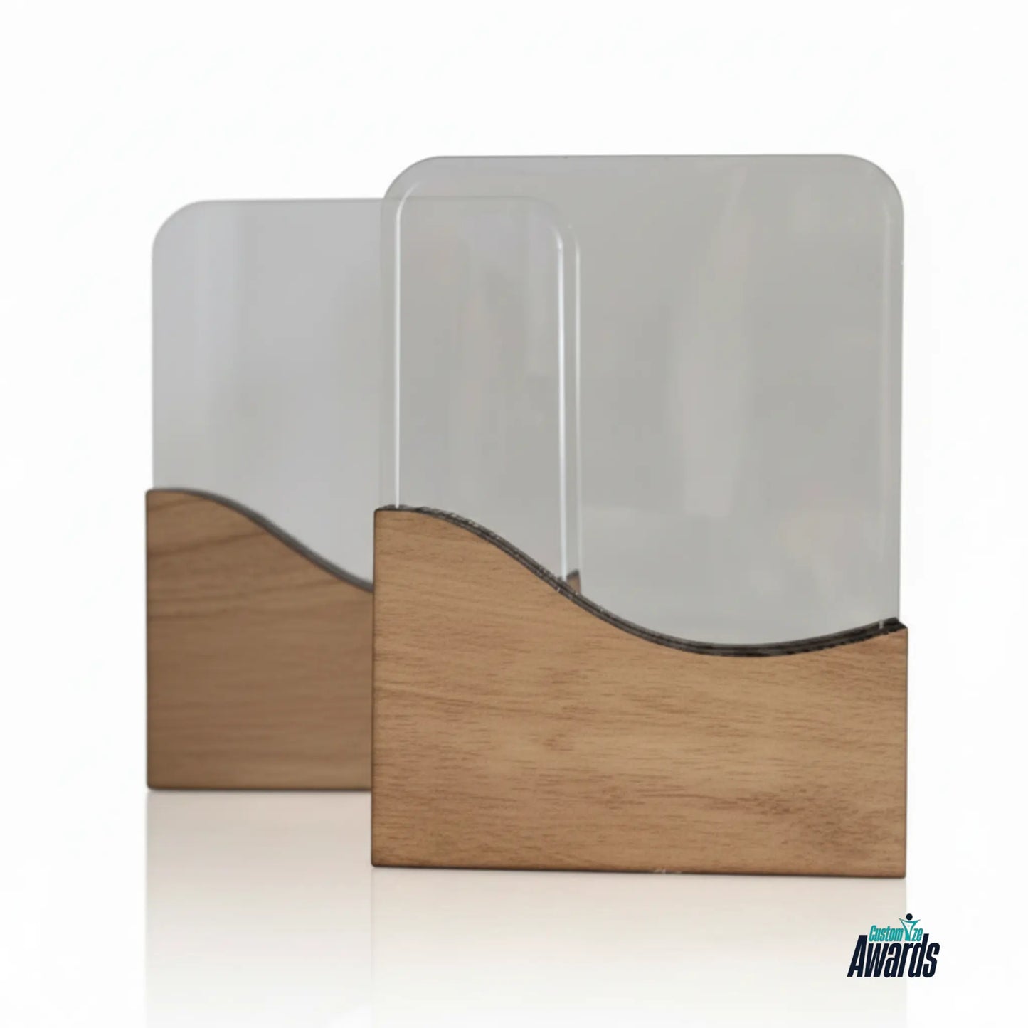 Wave Wood Acrylic Plaque
