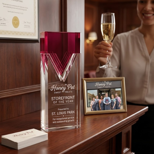 Premium Nobility Crystal Award Trophy
