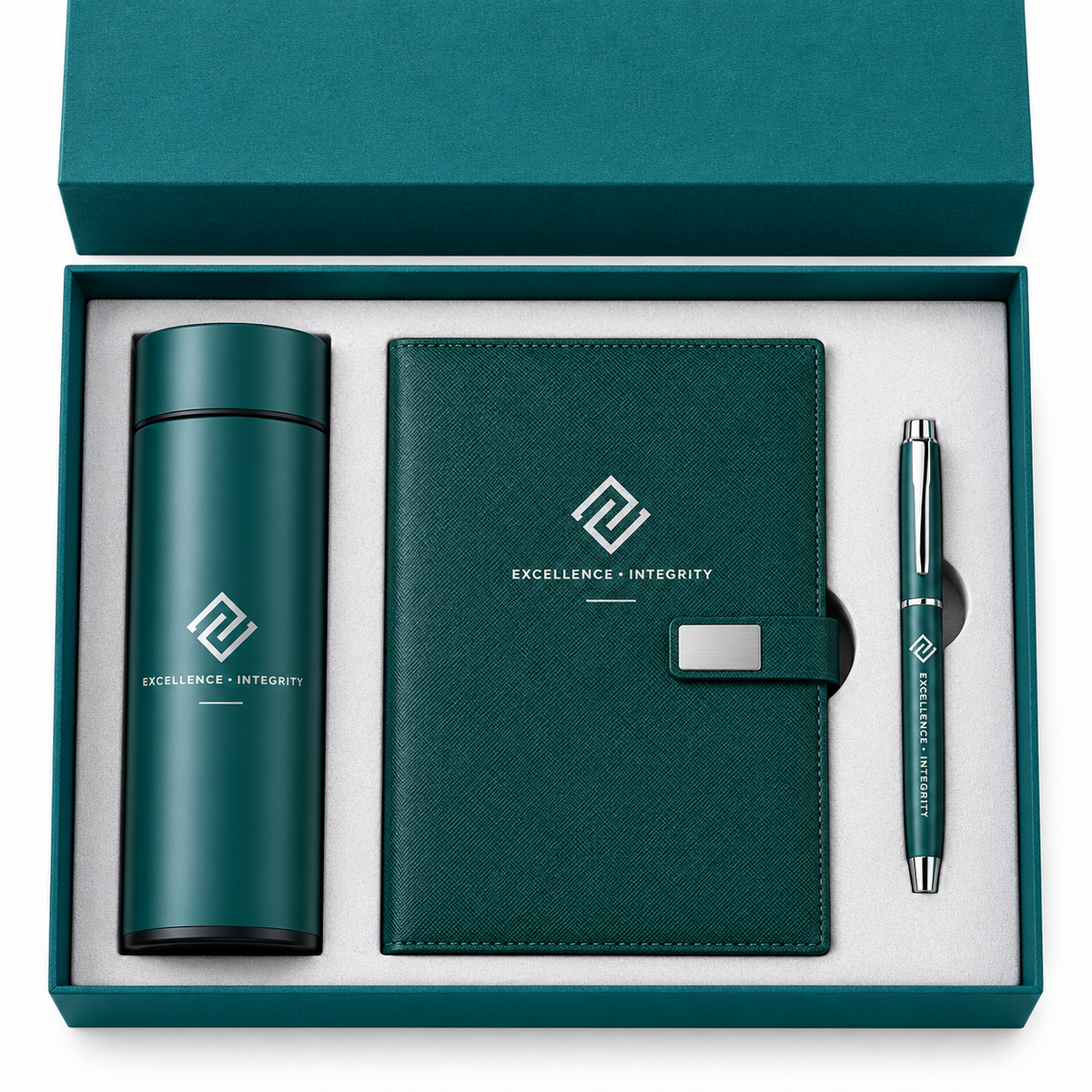 Emerald Executive | Customized Green Corporate Gift Set