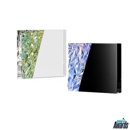 Block Glass Resin Plaque