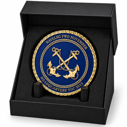 Navy Gold | Custom Navy Challenge Coin Gold Naval Command Recognition