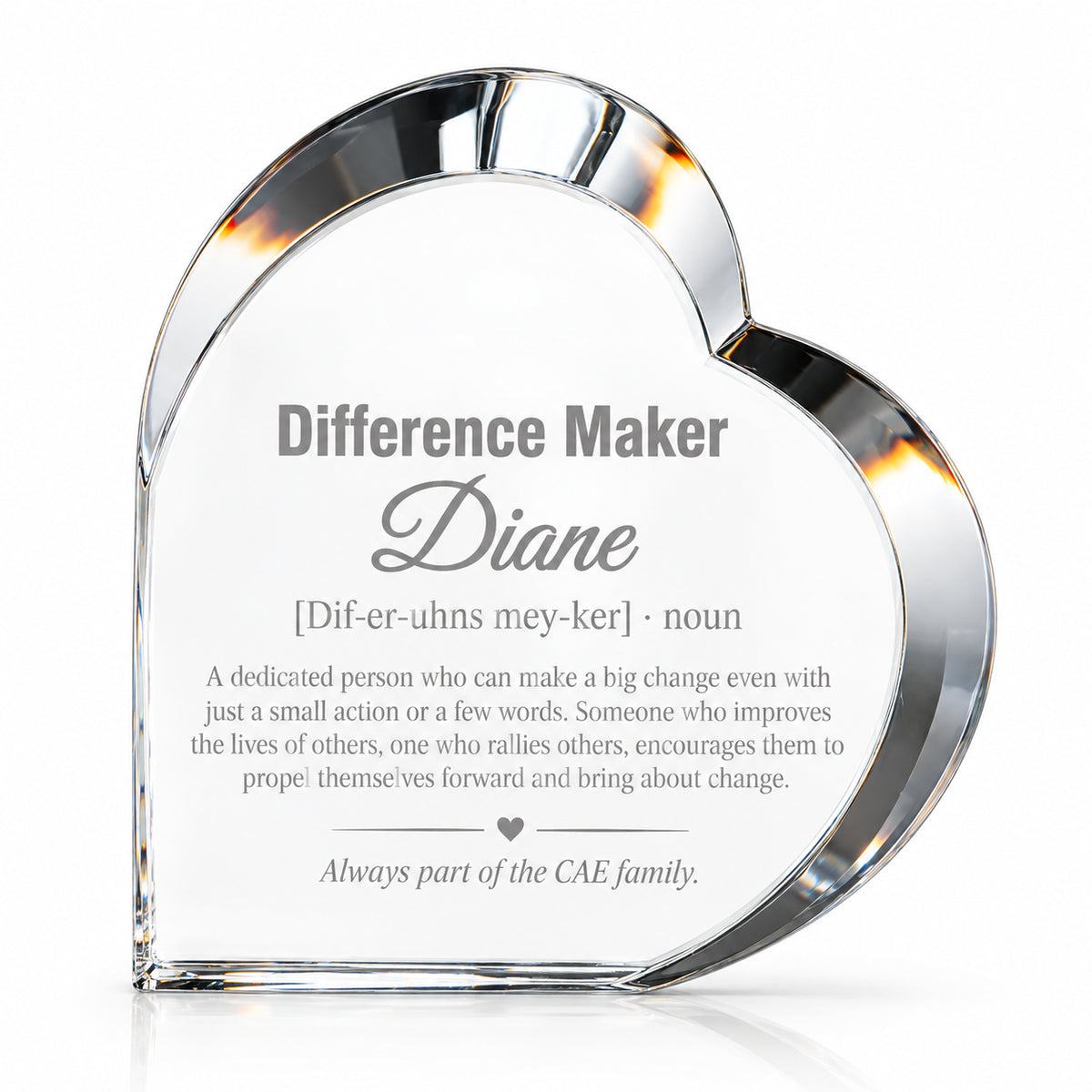 Difference Maker | Employee Impact Recognition Crystal Award