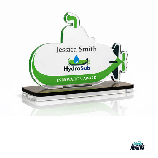 Submarine Acrylic Wood Award