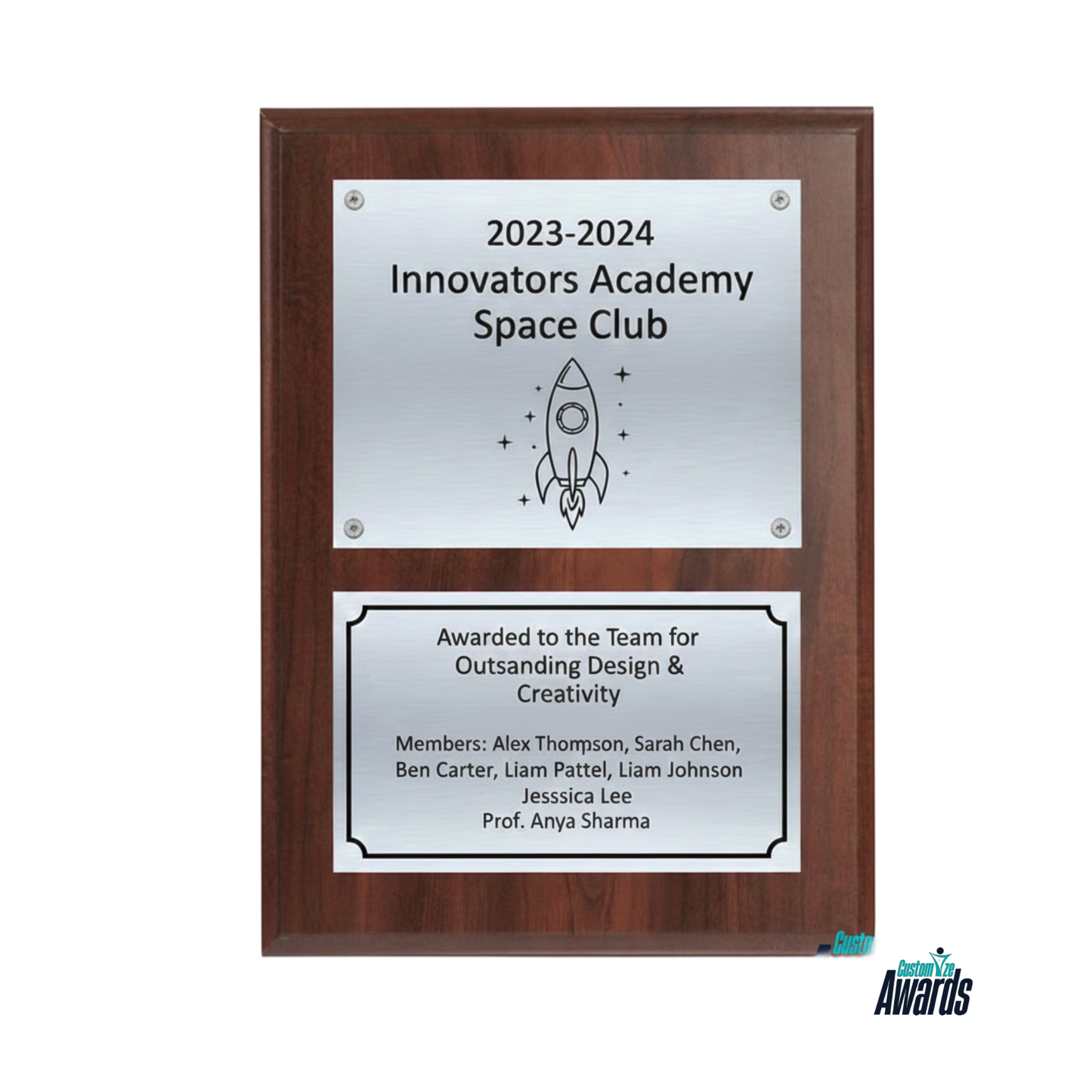 Walnut Stellar Plaque