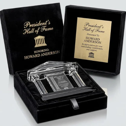 Executive Engraved Parthenon Crystal Award