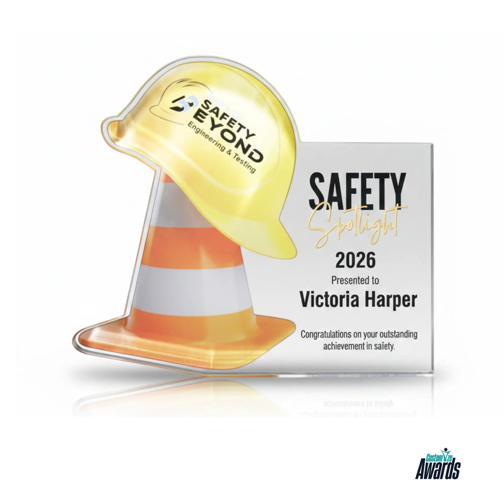 Safety Shield | Personalized Safety Achievement Shield Award