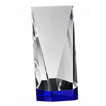 Personalized Valera Indigo Crystal Award Trophy