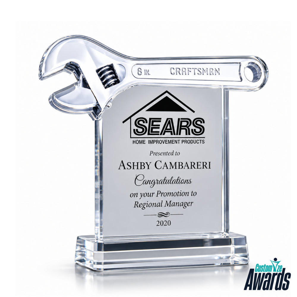 Adjustable Wrench Acrylic Award main image 