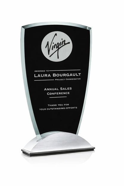 Alexandria Arch Jade Glass Award plaque