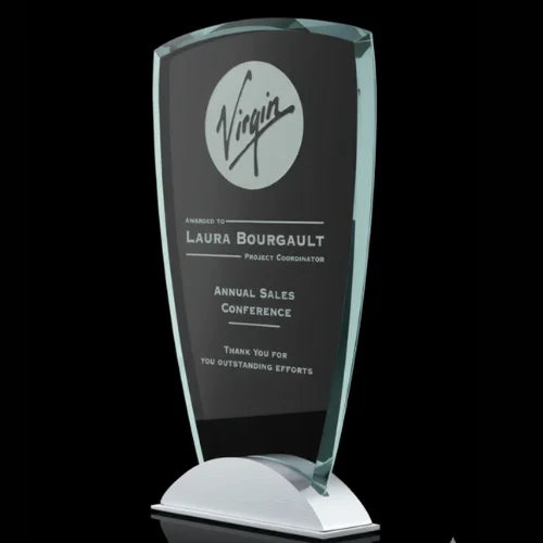 Alexandria Arch Jade Glass Award plaque