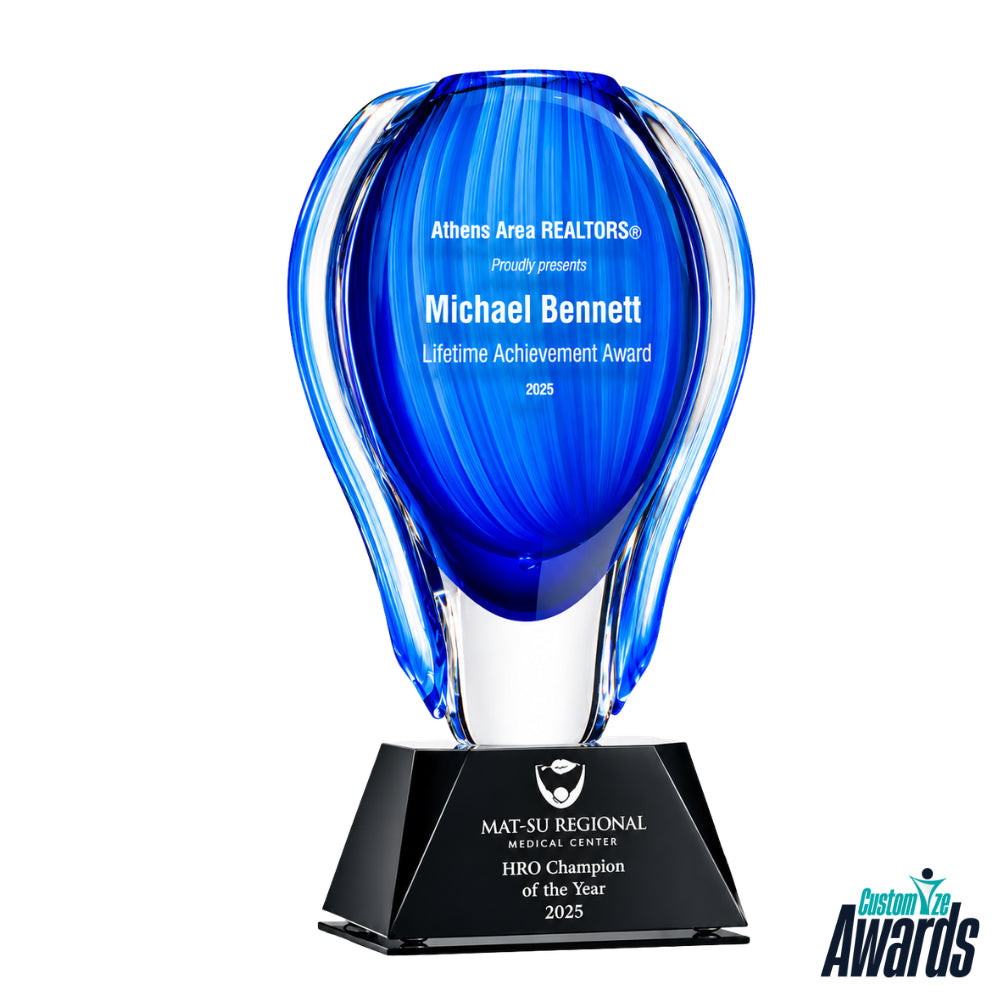 Art Glass Vase | Lifetime Achievement Trophy