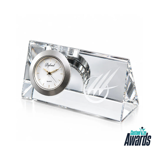 Crystal Diplomat | Custom Corporate Clock Award