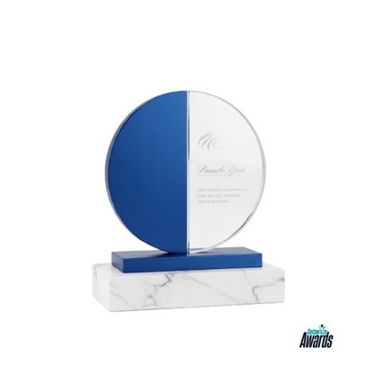 Azure Celestial Crystal Plaque Awards