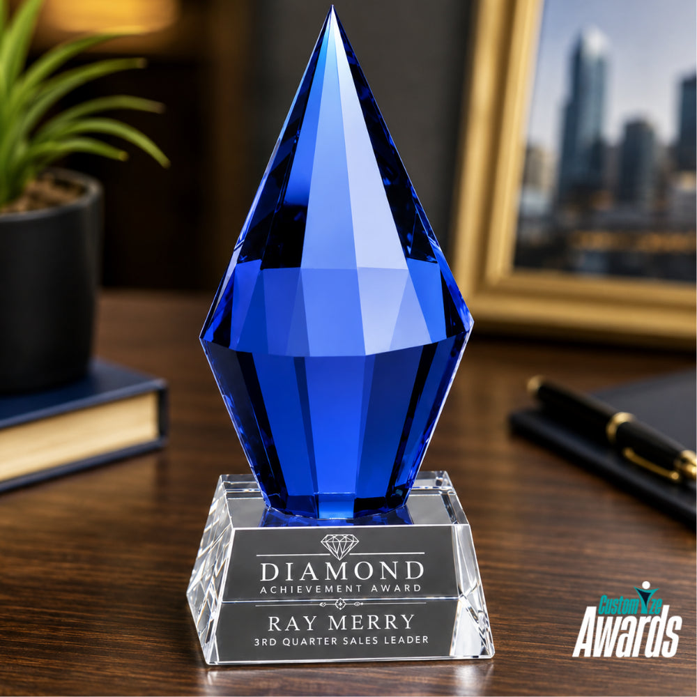 Azure Diamond | Gravierter Anerkennungspreis