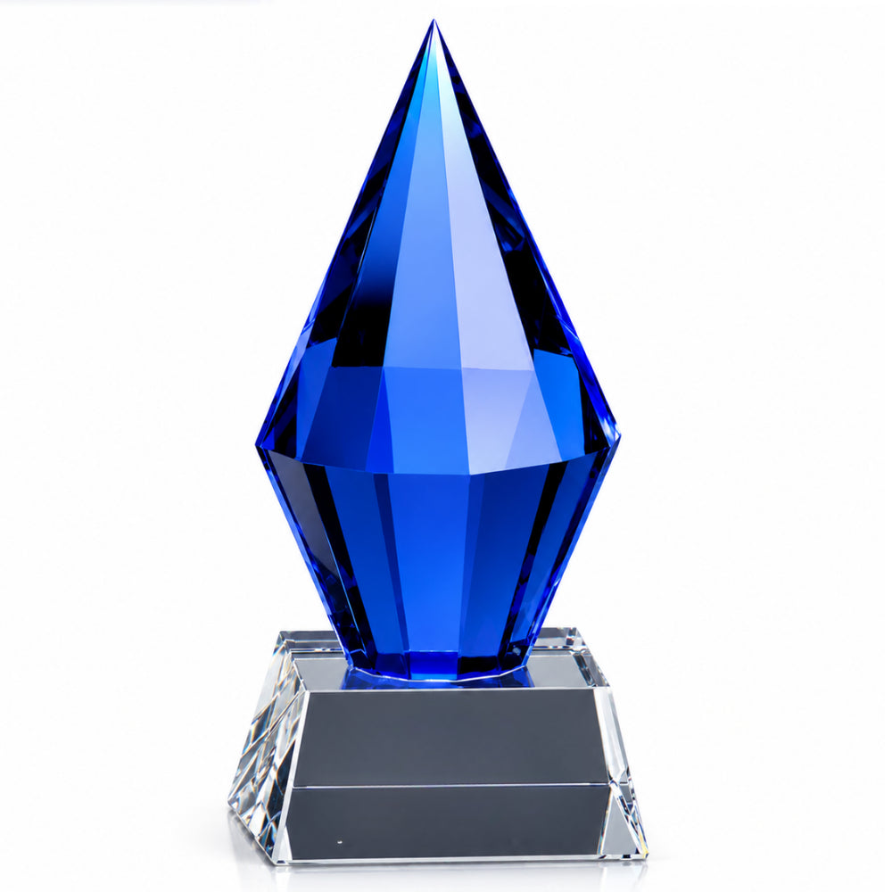 Azure Diamond  Engraved Recognition Award without engraving 