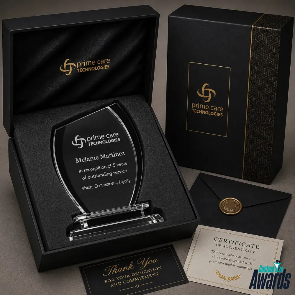 BlackSemiOvalCrystalAwardpakaging