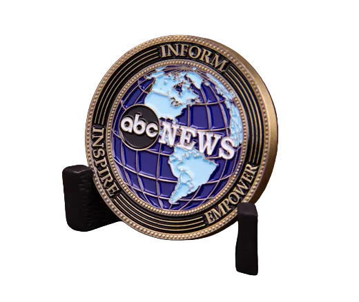 Corporate Challenge | Antique Brass Employee and Executive Recognition Coin