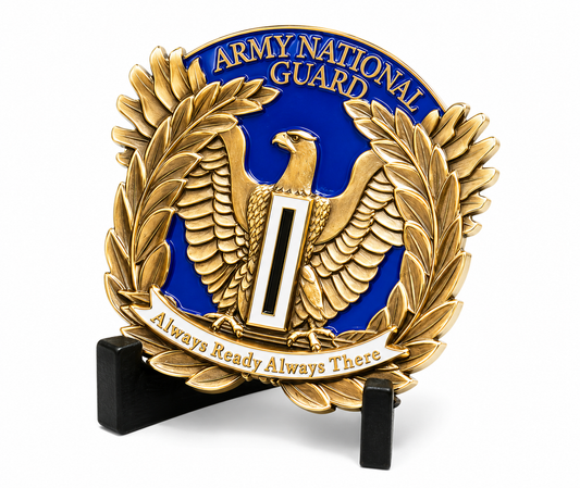Custom ARNG Challenge | Antique Brass ARNG Soldier Service Recognition Coin