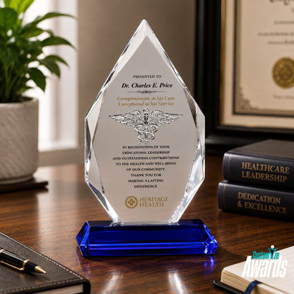 Caduceus Crystal | Healthcare Excellence Crystal Award