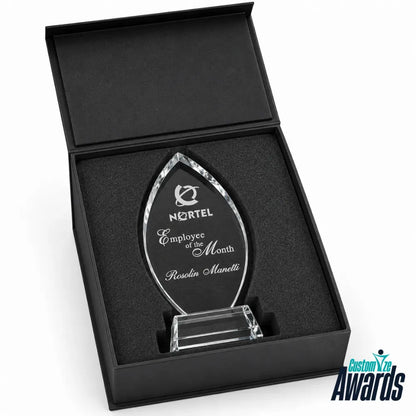 Cascade Custom Crystal | Personalisierte gravierte Anerkennungs-Auszeichnung