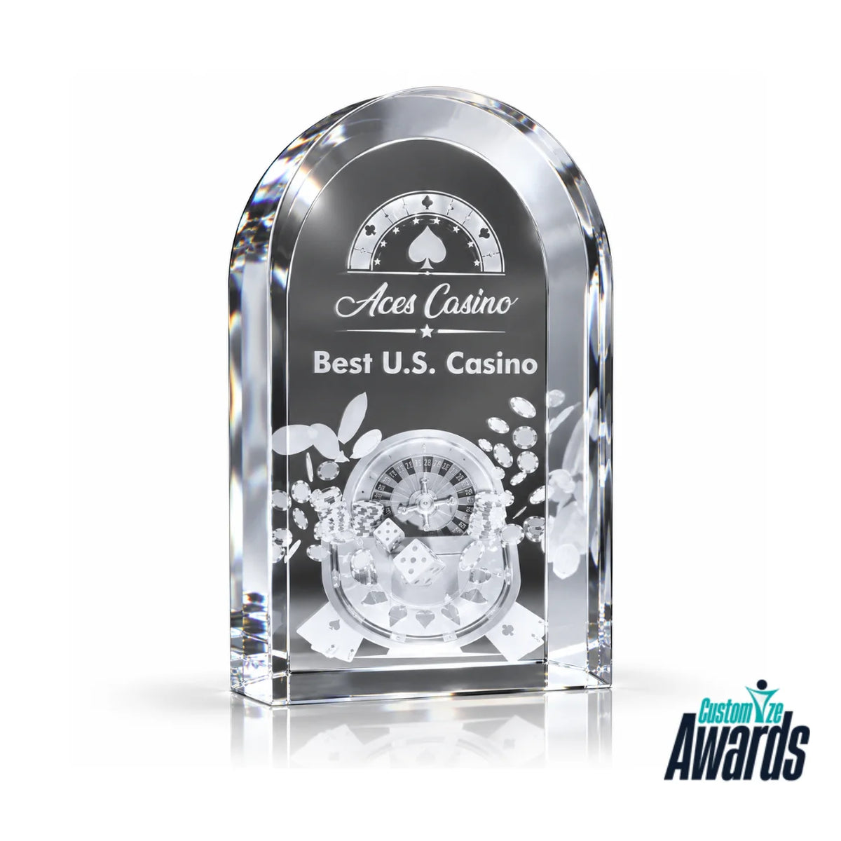 Casino Prestige | Custom Casino Recognition Crystal Award