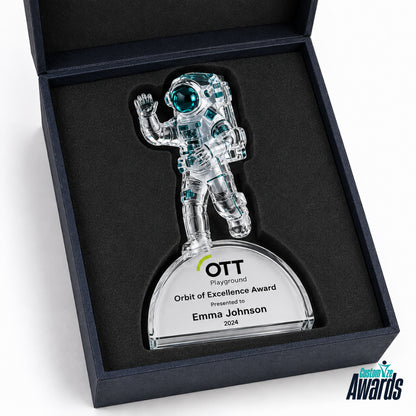 Astronaute Céleste | Trophée Cristal d'Accomplissement Mondial