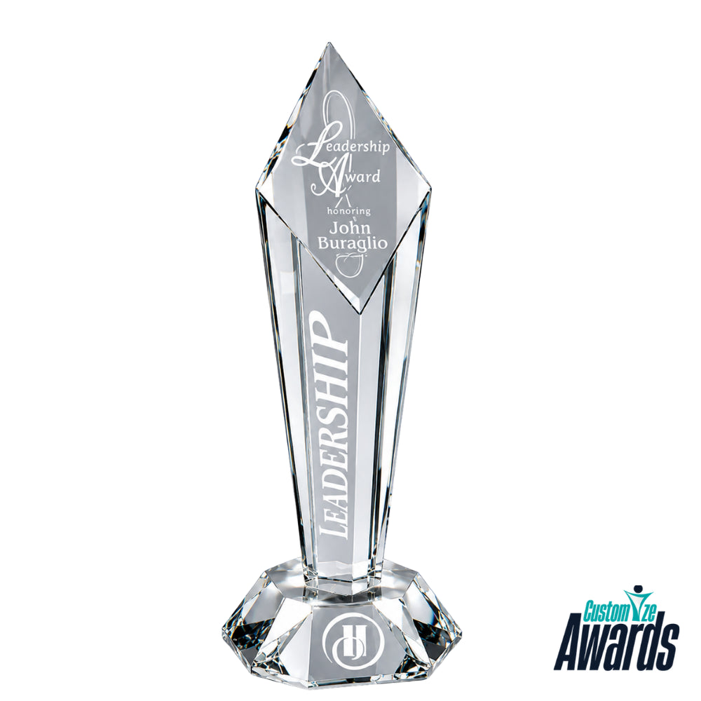 Centaurus Tower  Custom Engraved Crystal Awards main 