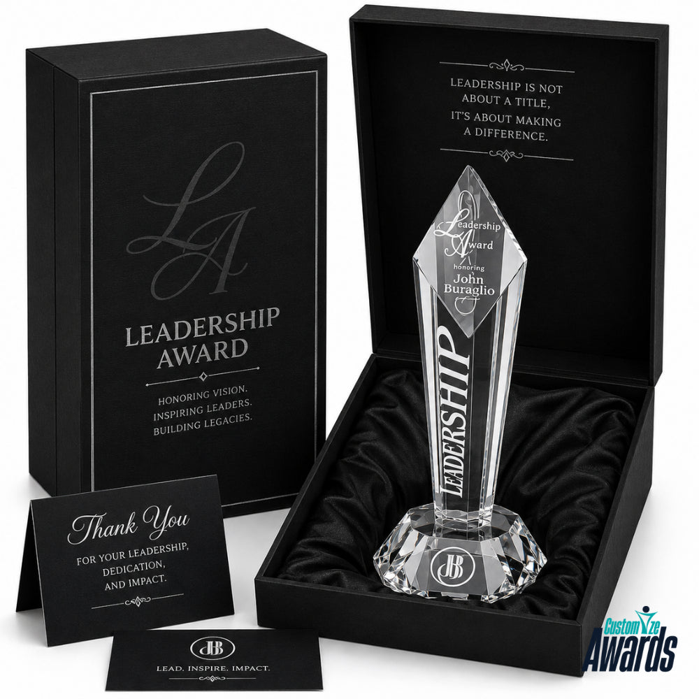  Centaurus Tower  Custom Engraved Crystal Awards pakaging 