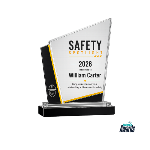 Safety Beacon Acrylic Award | Workplace Excellence Trophy