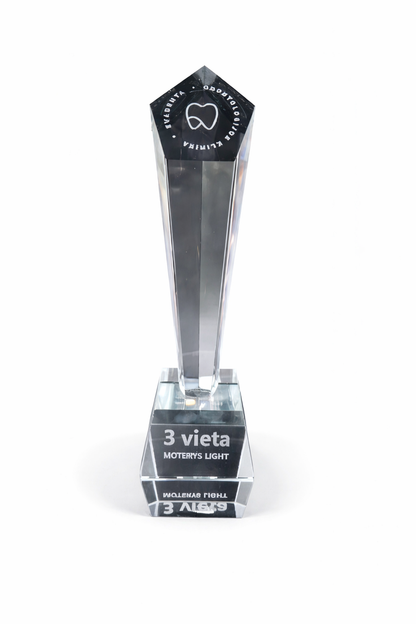 Custom Crystal Column Trophy