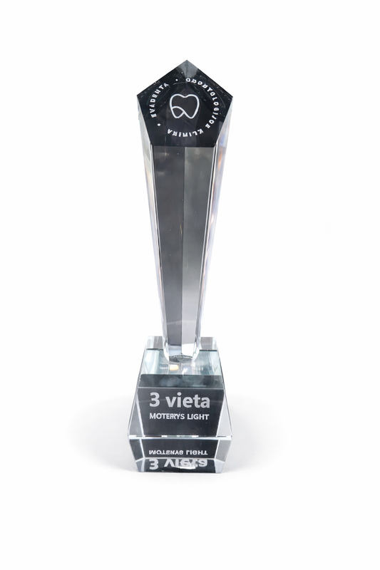 Custom Crystal Column Trophy