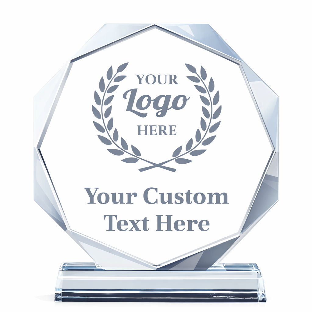 Custom Logo Crystal Award