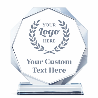 Custom Logo Crystal Award