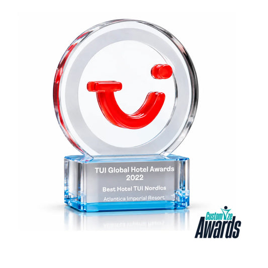 Circle Triumph | Custom Hotel Excellence Crystal Award
