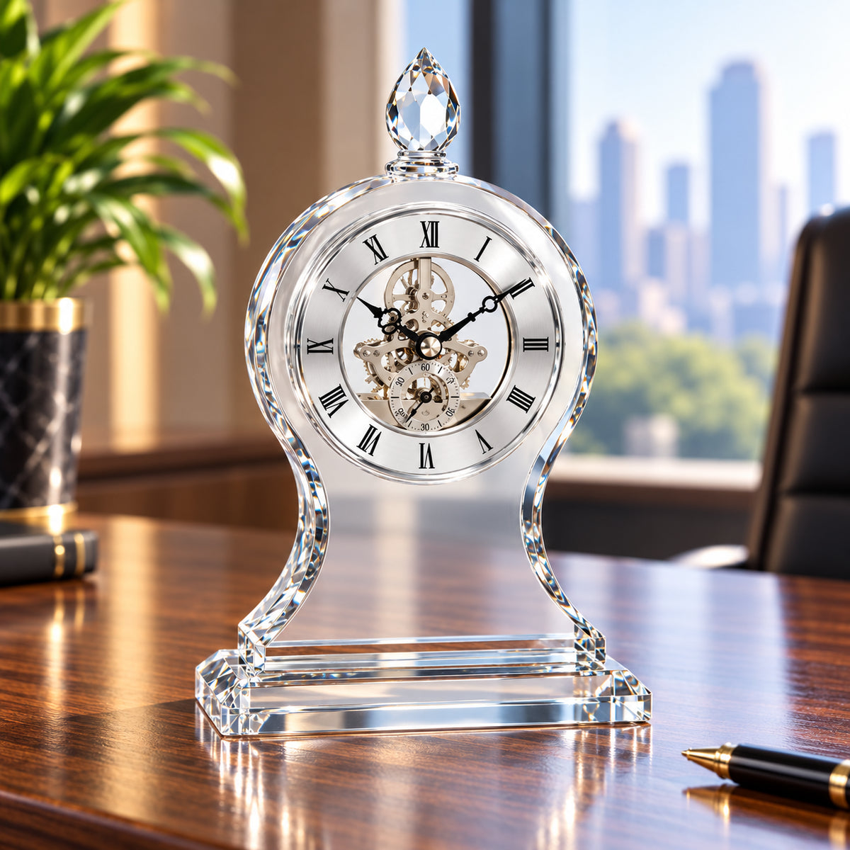 Crystal Dedication | Custom 40 Years Service Award