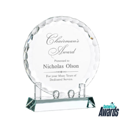 Crystal Plate | Personalized Engraved Recognition Award